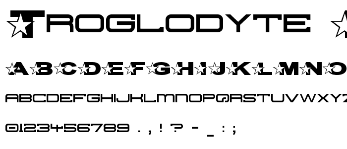 Troglodyte Pop font